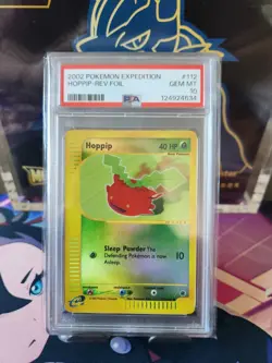 Pokemon Hoppip 112 Expedition Reverse Holo PSA 10 - Image 1