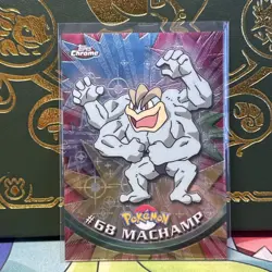 2000 Topps Chrome Pokemon #68 Machamp (Chrome) NM - Image 1