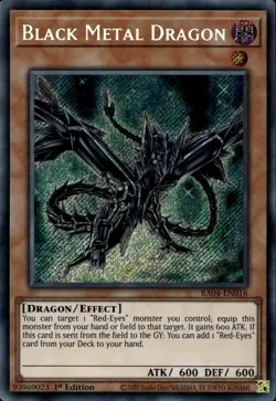 Black Metal Dragon 1st Ed Secret Rare RA04-EN016 Yu-Gi-Oh! - Image 1