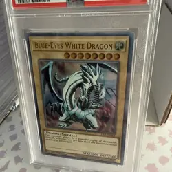 Yugioh PSA 7 NM Blue-Eyes White Dragon LDS2-EN001 1st Ed. Ultra Rare - Image 3