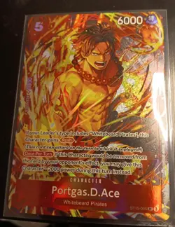 One Piece CCG Portgas D. Ace ST15-005 - Illustration Box Vol 5 Promo - NM - Image 1
