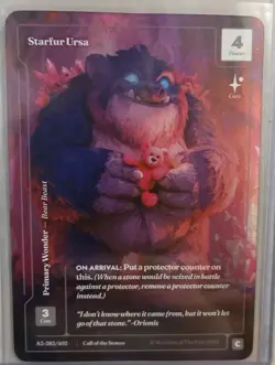 Wonders Of The First Call Of The Stone ALT ART formless Foil Starfur Ursa A3 383 - Image 1