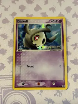 Pokemon Card - Duskull Emerald 46/106 Common Reverse Holo Stamped NM - Image 1