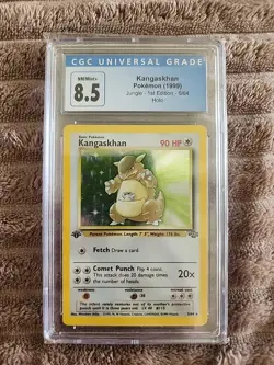 1999 Pokemon Card Kangaskhan Holo 1st Edition Jungle 5/64 CGC 8.5 NM-MT+ - Image 1