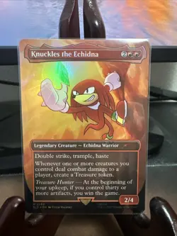 Knuckles the Echidna (Rainbow Foil) Secret Lair Drop Foil - Image 1