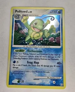 M/NM Pokemon Politoed Holo Card 12/146 Legends Awakened - Image 1