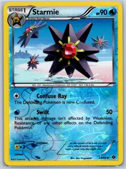 Starmie Reverse Holo Next Destinies 24/99 LP Pokemon Card - Image 1