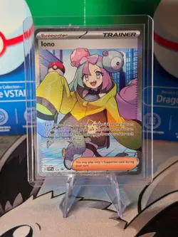 Pokemon TCG Iono SVP Black Star Promo SVP124 Holo Promo Card - Image 1