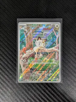 Pokemon Card 2025 MEOWTH Illustration Rare IR 106/094 Phantasmal Flames MINT - Image 2