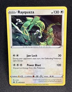 Rayquaza SWSH029 Cosmos Black Star Promo NM - Pokemon TCG Card - Image 1