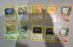 (10) Lot Of Original 90s Pokemon Cards Holographic - Image 1