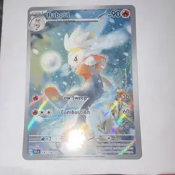 Pokemon Raboot Full Art Illustration Rare Holo Card 147/142 Sv07 90 HP - Image 2