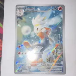 Pokemon Raboot Full Art Illustration Rare Holo Card 147/142 Sv07 90 HP - Image 3