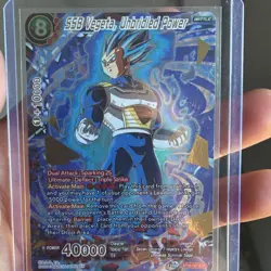 Bandai Dragon Ball Super Card Game SSB Vegeta Unbridled Power BT16-147 SCR Foil - Image 1