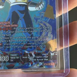 Bandai Dragon Ball Super Card Game SSB Vegeta Unbridled Power BT16-147 SCR Foil - Image 4