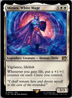 MTG Final Fantasy - Minwu, White Mage #26 - Image 1