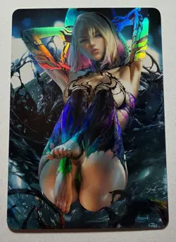 SEXY HEROINE WAIFU Venom Gwen SPIDER-MAN ACG PREMIUM HOLOFOIL CARD NM - Image 1