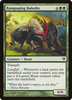 Rampaging Baloths Zendikar LP MTG - Image 1