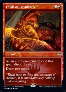 Thrill of Possibility - Dark Frame Promo NM, English MTG Theros Beyond Death - Image 1
