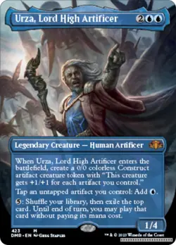 Urza, Lord High Artificer (Borderless) [DMR - 423] - NM [Normal] TCG MTG - Image 1