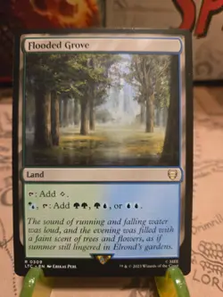 MTG Flooded Grove Commander: the Lord of the Rings Regular Rare NM - Image 1