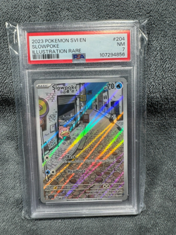 2023 POKEMON SVI EN-SCARLET & VIOLET ILLUSTRATION RARE #204 SLOWPOKE PSA 7 - Image 1