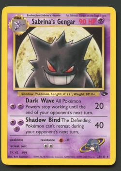 Sabrina's Gengar 29/132 Gym Challenge Lightly Played Rare Pokemon Card - Image 1