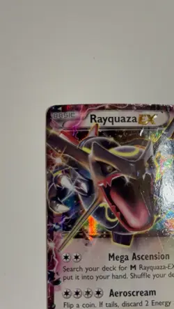Pokemon TCG Rayquaza EX XY69 Shiny Black Star Promo Holo Rare - Poor Condition! - Image 4