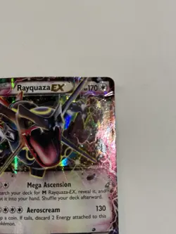 Pokemon TCG Rayquaza EX XY69 Shiny Black Star Promo Holo Rare - Poor Condition! - Image 5