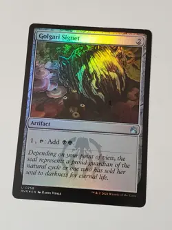 MTG - Golgari Signet - Ravnica Remastered Foil Artifact Mana Rock - Image 1