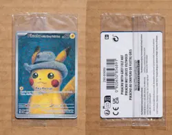 PIKACHU VAN GOGH WITH GREY FELT HAT SVP EN 085 PROMO POKEMON CARD-SEALED - Image 1