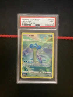 2023 Pokemon SWSH Crown Zenith Lapras Galarian Gallery #GG05/GG70 PSA 9 - Image 1