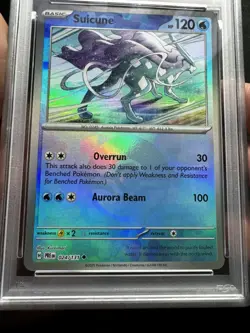Pokemon Prismatic Evolutions Suicune Poke Ball Reverse Holo 024 PSA 10 - Image 2