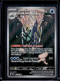 2025 Pokemon Mega Evolution Clawitzer Illustration Rare #141/132 - Image 1
