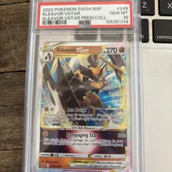 KLEAVOR VSTAR #249 PSA 10 • 2022 POKEMON SWSH BLACK STAR PROMO VSTAR PREM COLL - Image 1