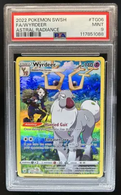 2022 Pokemon SWSH Astral Radiance Wyrdeer Trainer Gallery #TG06/TG30 PSA 9 - Image 1