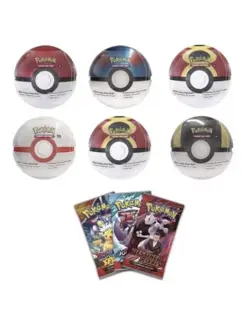 6 x Pokemon TCG Pokeball Tins - 18 Booster Packs Factory Sealed Costco Confirmed - Image 2