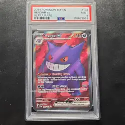 2024 Pokemon Gengar ex 193/162 SV05 Temporal Forces Ultra Rare Holo PSA 9 - Image 1