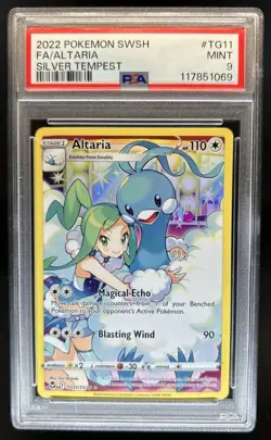 2022 Pokemon SWSH Silver Tempest Altaria Trainer Gallery Holo #TG11/TG30 PSA 9 - Image 1