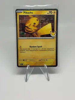 Pikachu 051 /162 Stamped Promo 2026 Pokemon Day 30th Anniversary Pokemon NM - Image 1