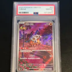 Pokemon TCG Cubone 040/07 2025 CBB3 CS 70 HP Futured Sato Art PSA 10 GEM MT - Image 1