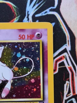 Pokemon TCG Mew 9 WoTC Black Star Promo Holo Swirl - Image 4