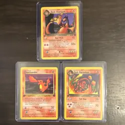 Pokemon Team Rocket 1st Edition Dark Charizard Charmeleon Charmander Lot - Image 1