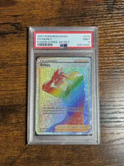 🔥Sidney Full Art 279🔥 Secret Rare Pokemon TCG Fusion Strike PSA 9 Mint - Image 1