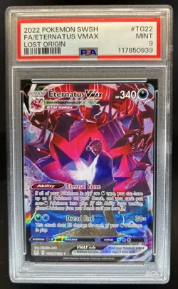 2022 Pokemon SWSH Lost Origin Eternatus VMAX Trainer Gallery #TG22/TG30 PSA 9 - Image 1