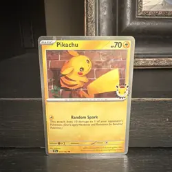 Pokemon TCG Pikachu 051/162 30th Anniversary 2026 Pokemon Day Promo Cosmos Holo - Image 1