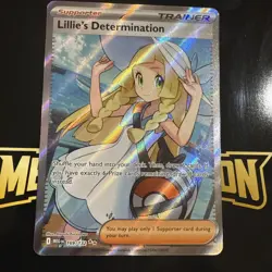 Pokemon Lillie's Determination TCG 169/132 Mega Evolution Ultra Rare Holo - Image 1