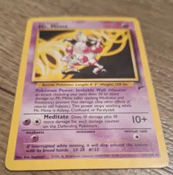 Mr. Mime 27/130 Rare Pokemon 2000 Base Set 2 LP - Image 2