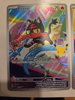 POKEMON 30TH FIRST PARTNER ILLUSTRATION BOX PROMO SET LITTEN ROWLET POPPLIO IR - Image 2