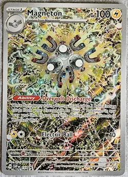 Pokemon TCG Magneton SVP 159 Black Star Promo Surging Sparks Full Art Rare - Image 1